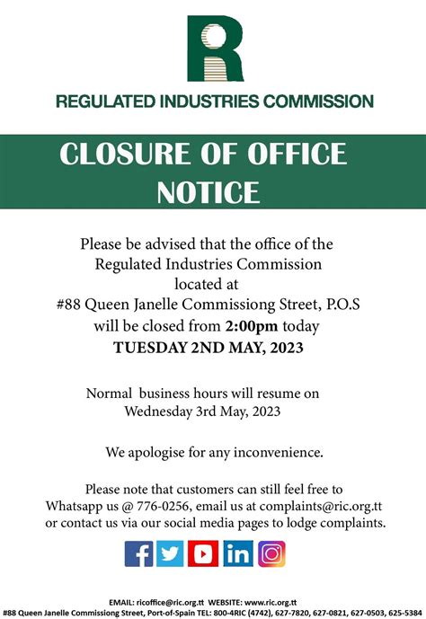 NOTICE OF .